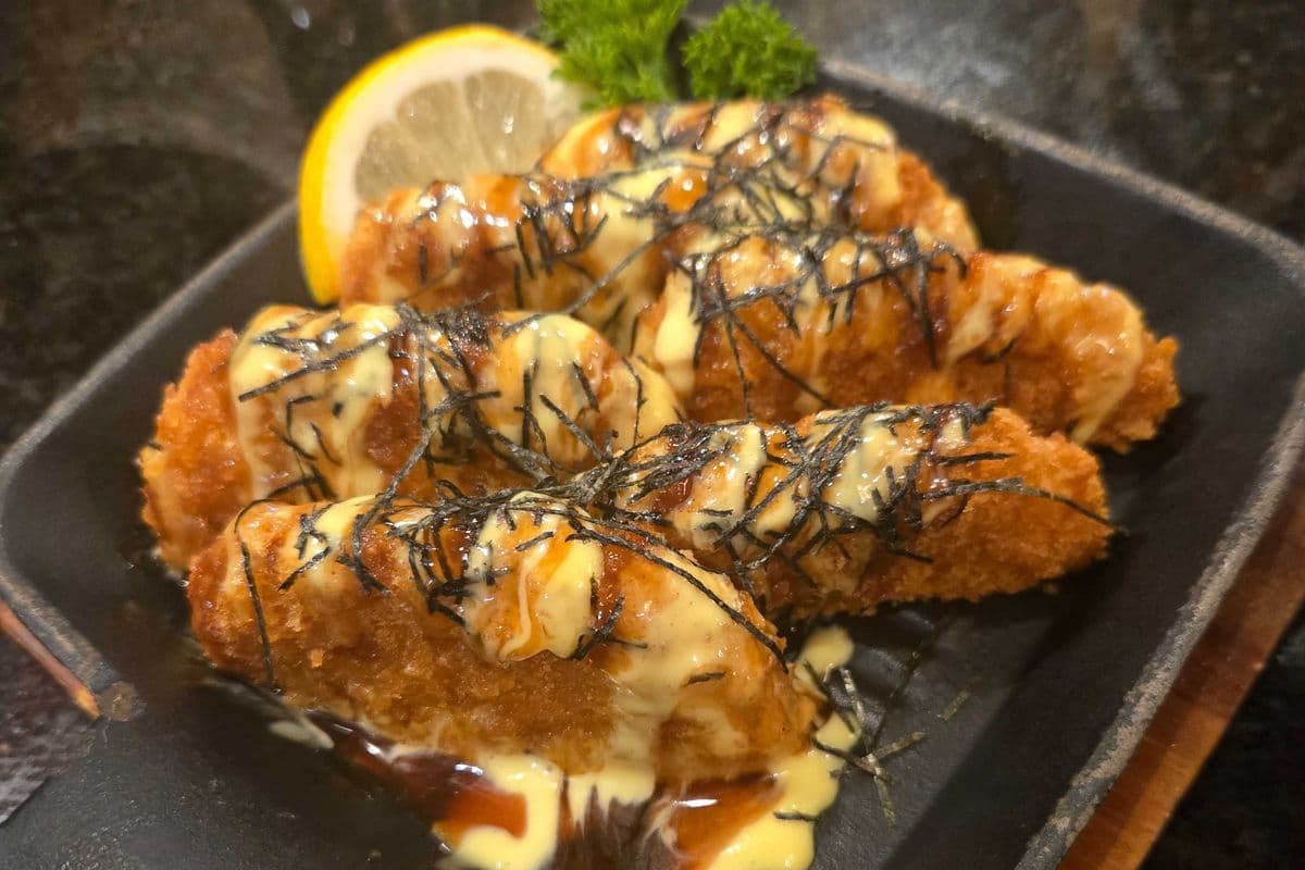Golden potato croquettes