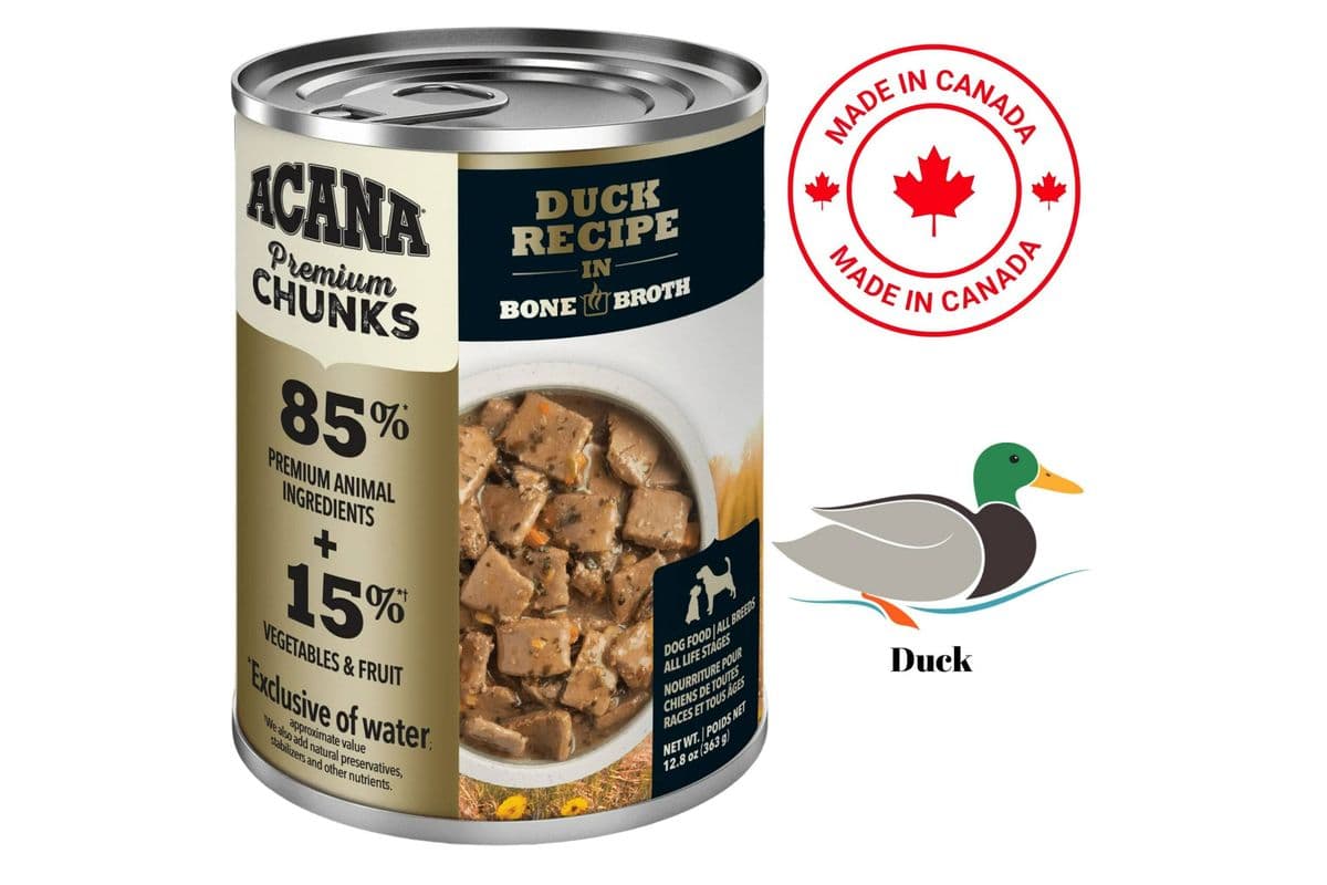 Acana Duck in Bone Broth Canned Dog Food (12.8 oz)