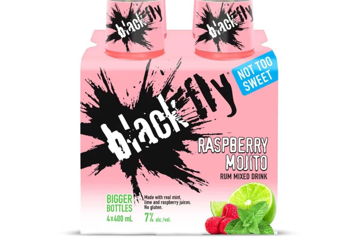 Black Fly Raspberry Mojito (4 x 400 ml Bottles)