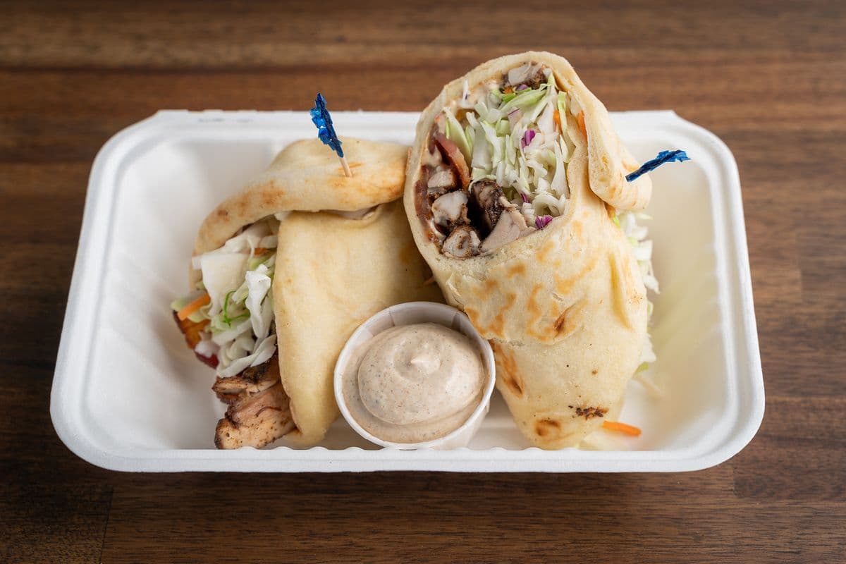 Jerk Chicken Club Naan Wrap