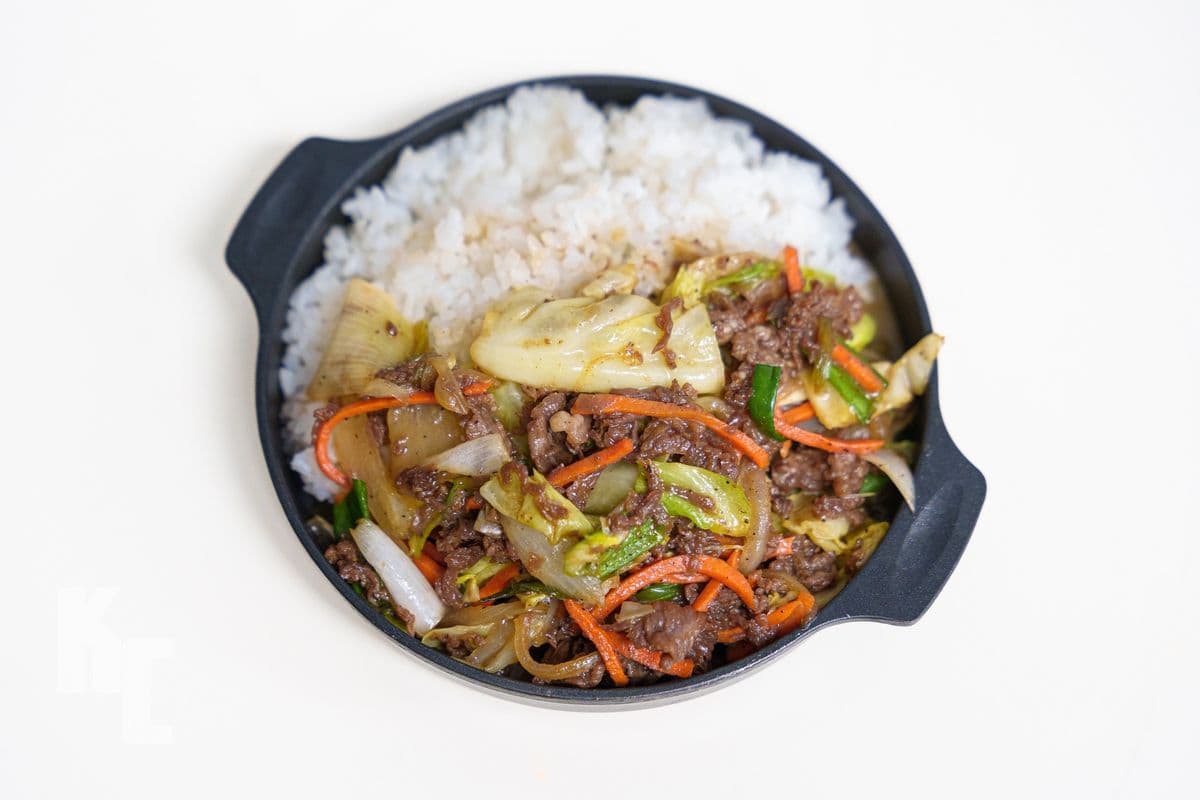 Beef Bulgogi (Rice Bowl) / 소불고기 컵밥
