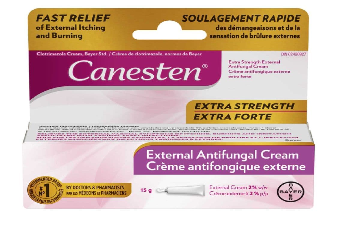 CANESTEN 2% EXTERNAL ANTIFUNGAL CREAM 15GM PACK (15 GM)