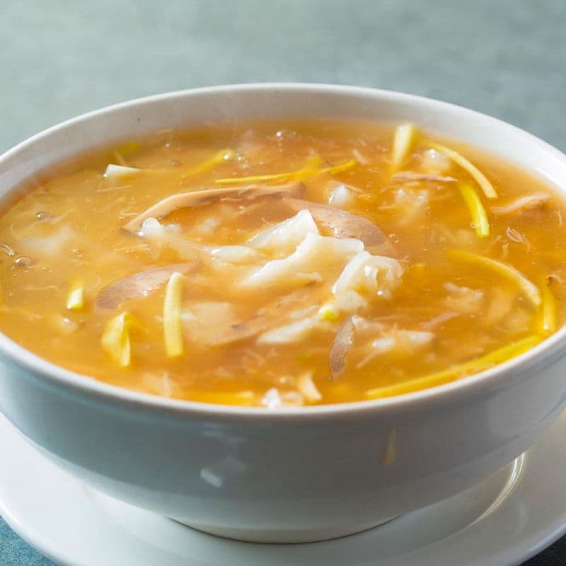 Shredded Duck with Dried Fish Maw Thick Soup 花膠鴨絲羹