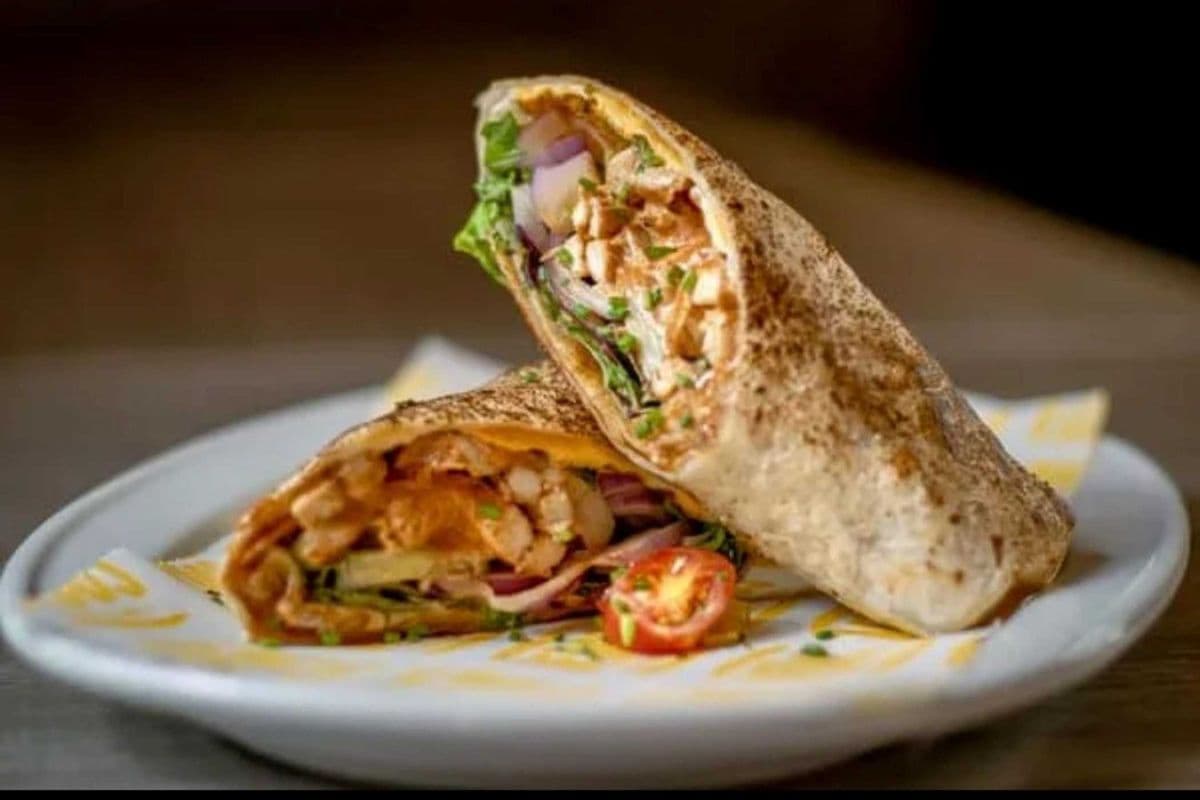 Achari Egg wrap
