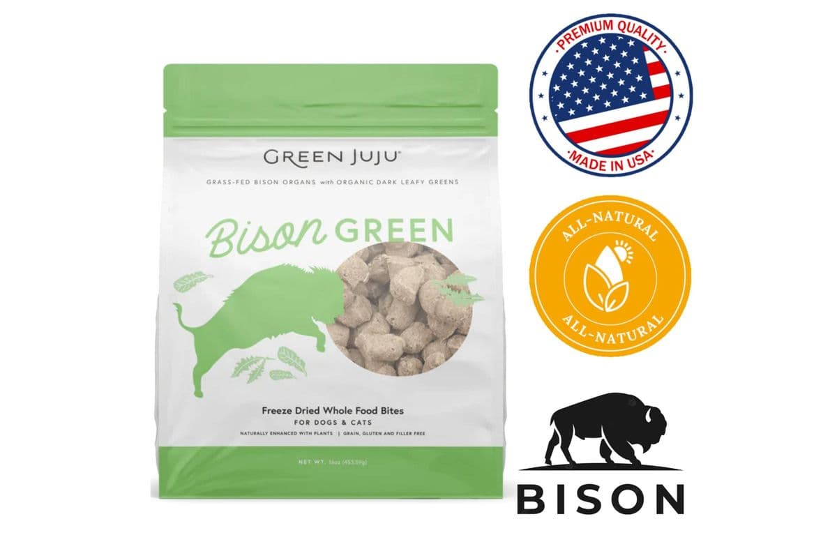 Green Juju - Freeze Dried Whole Food Bites Bison Green (71 g)