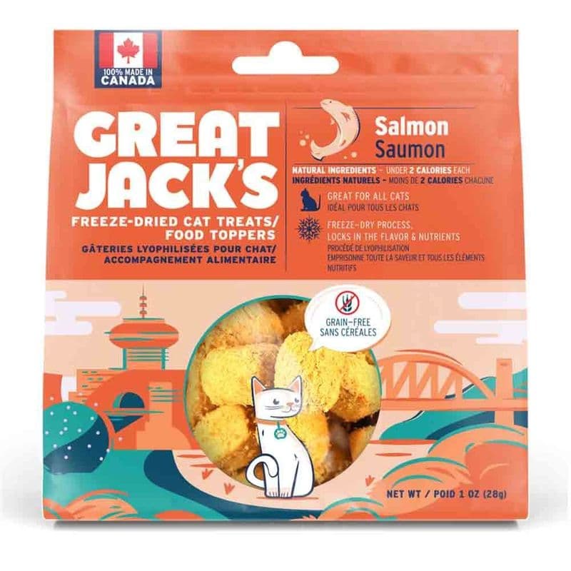 Great Jacks Freeze Dried Cat Treats - Salmon 85g