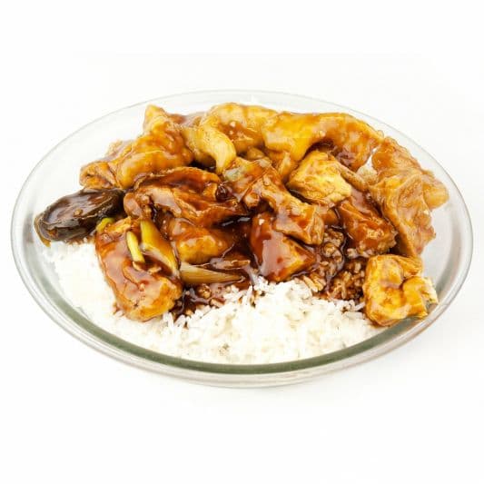 51. Cod Filet with Tofu on Rice