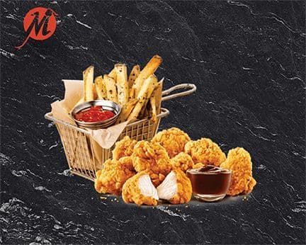 6 Chicken bites with Fries