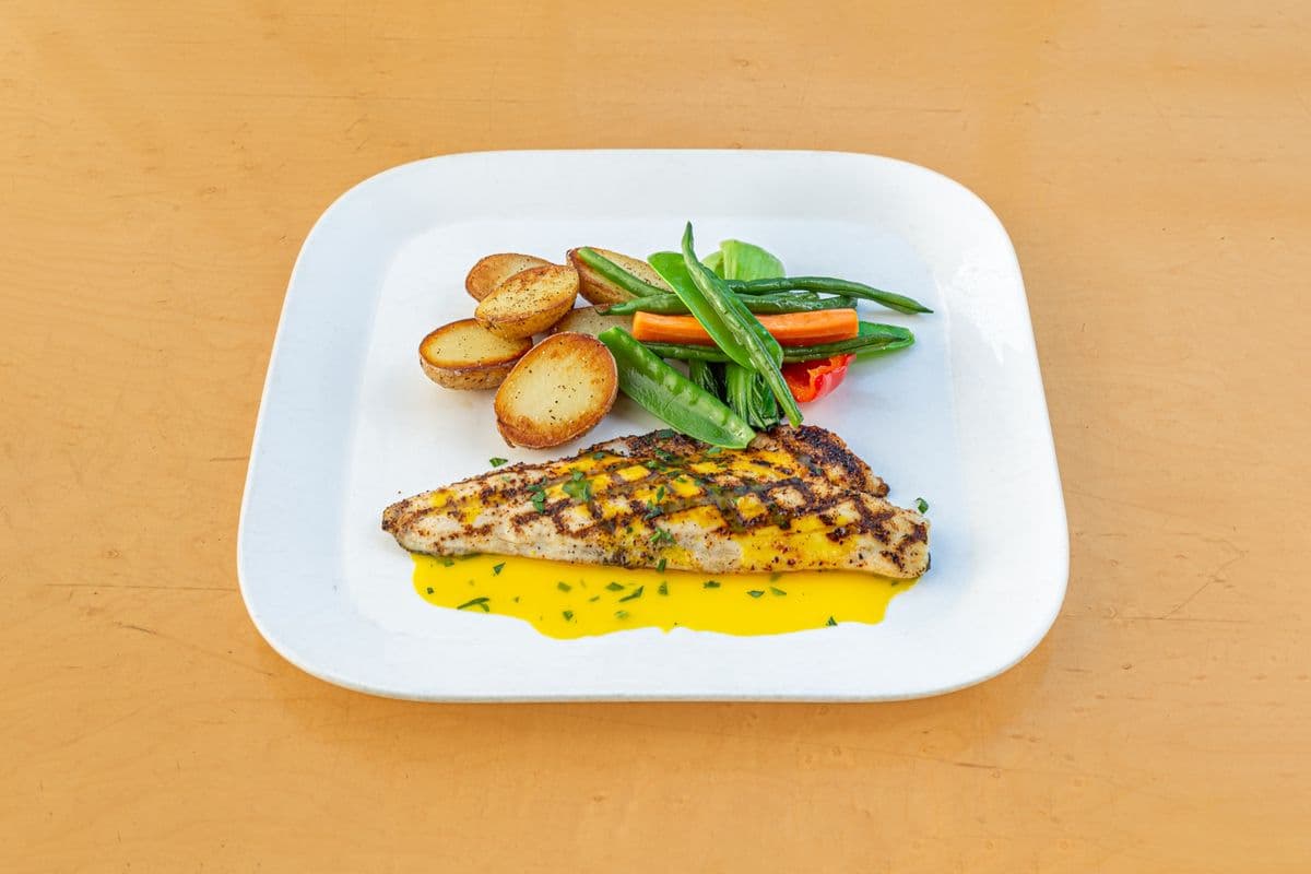 Grilled European Sea Bass Fillet