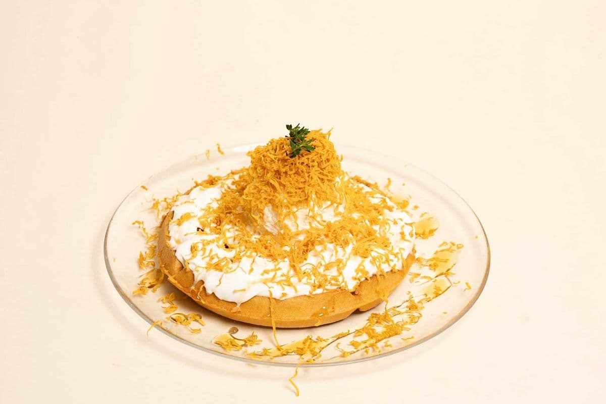 Brown Cheese Waffle