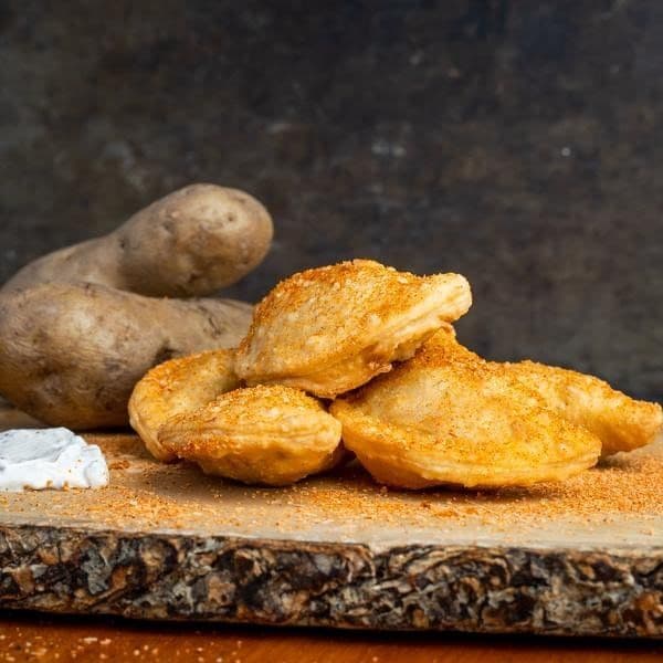 Smoked Cheddar and Chive Perogies