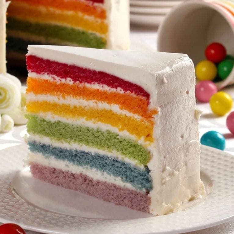 Vanilla Rainbow Cake
