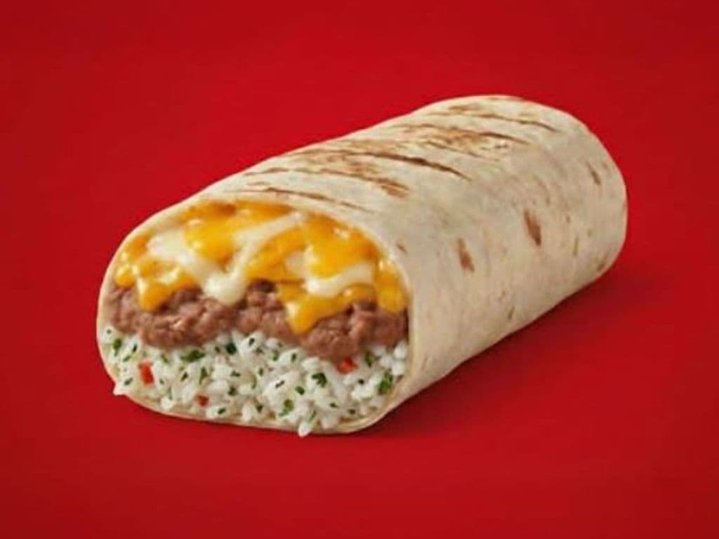 Cheesy Bean & Rice Value Burrito 4"