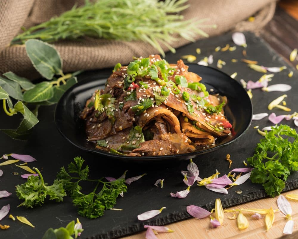 Beef with Chili Sauce and Coriander