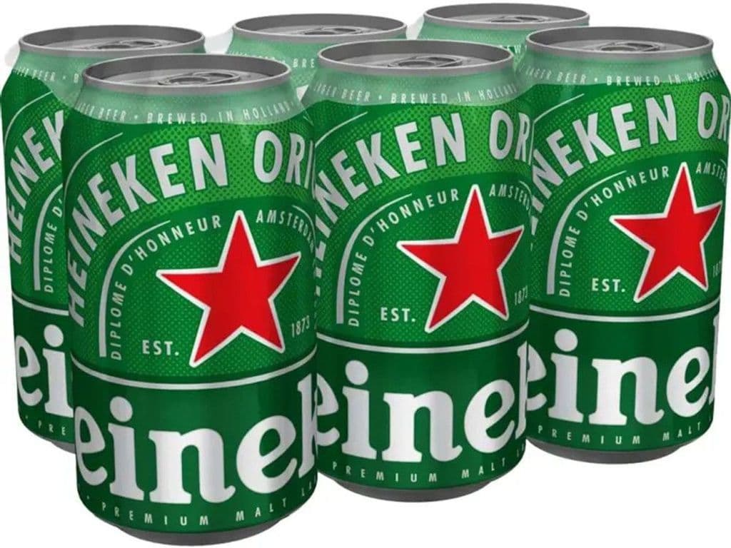 Heineken Lager Cans (355 ml x 6 ct)