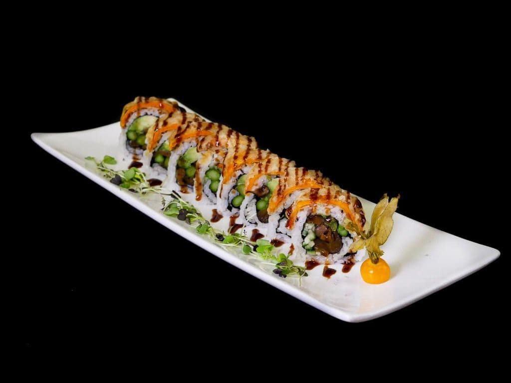 Gold Veggie Dragon Roll