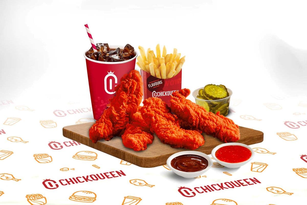 4 Pcs Nashville Chicken Tenders Combo (Fries & Drink)
