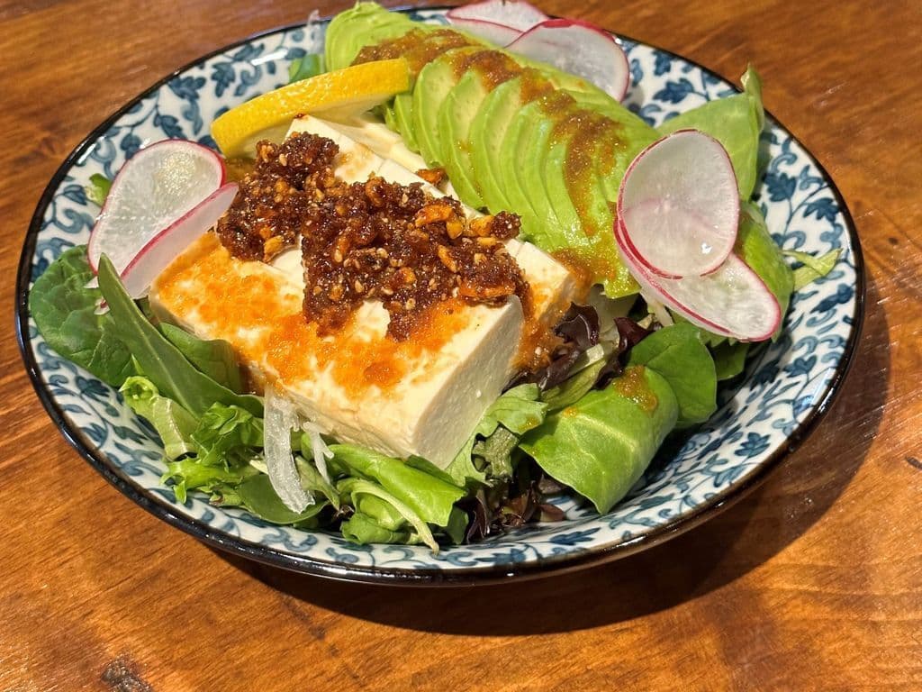 Avo Tofu Salad with Tsuchi Rayu