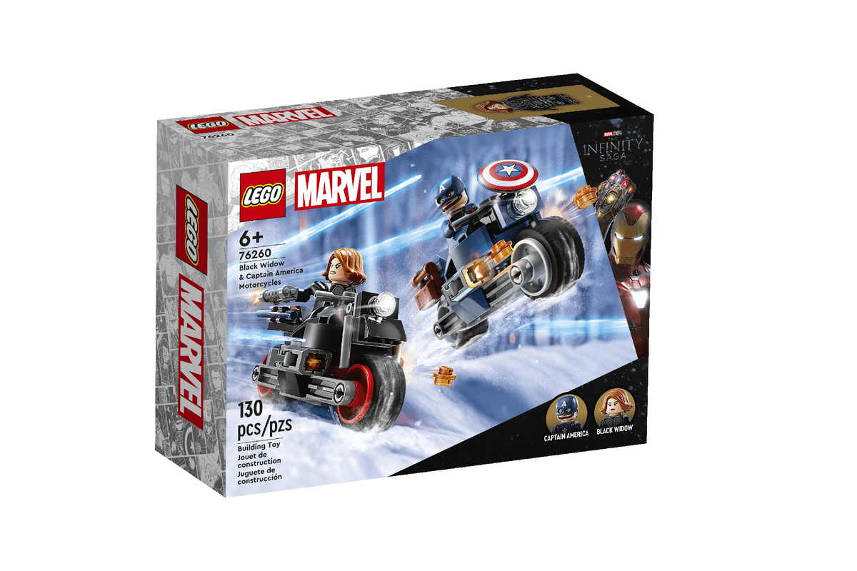 LEGO® Marvel Black Widow & Captain America Motorcycles