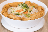 59. Vermicelli Noodles with Vegetarian Rolls
