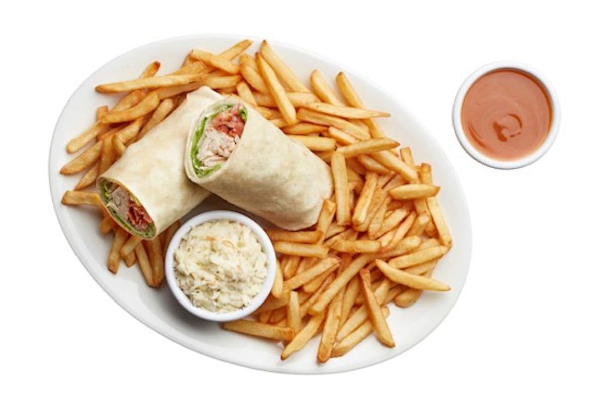 Repas wrap au poulet / Chicken Wrap Meal