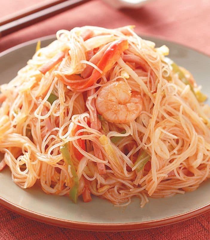 87. Pork and Shrimp Fried Vermicelli (Sweet-and-Sour)