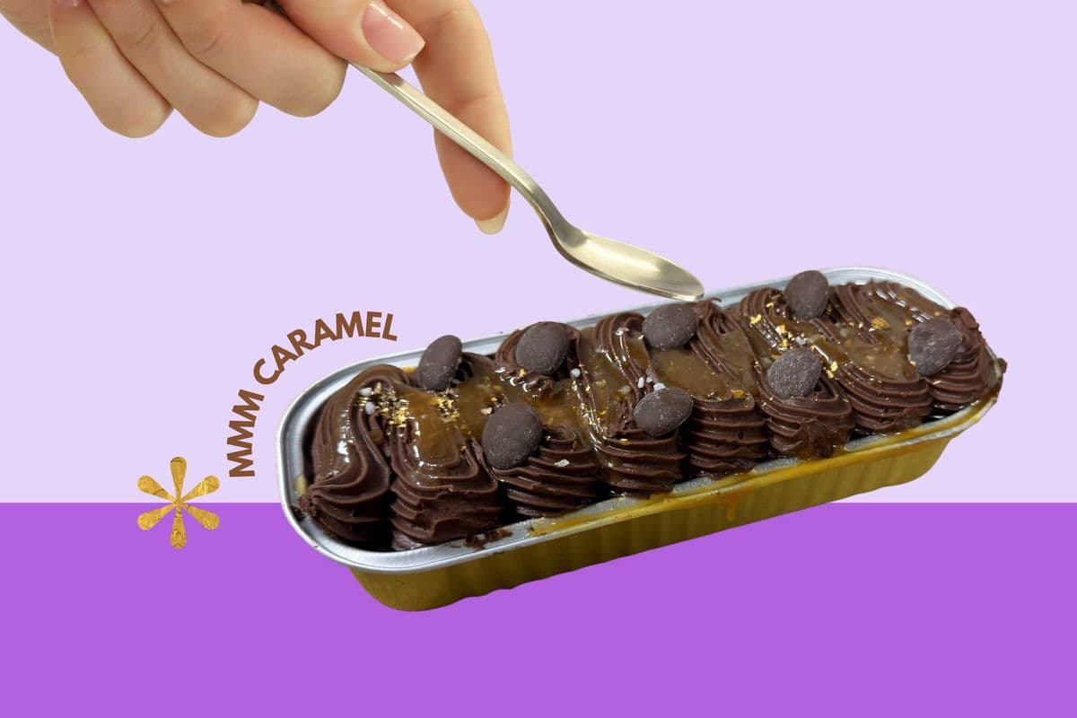 Chocolate Salted Caramel Mini Brownie Cake