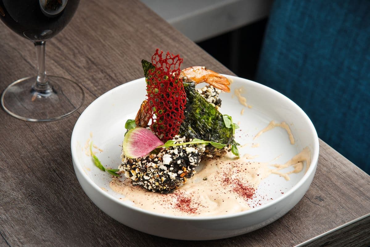 Black Tempura Prawn Popcorn