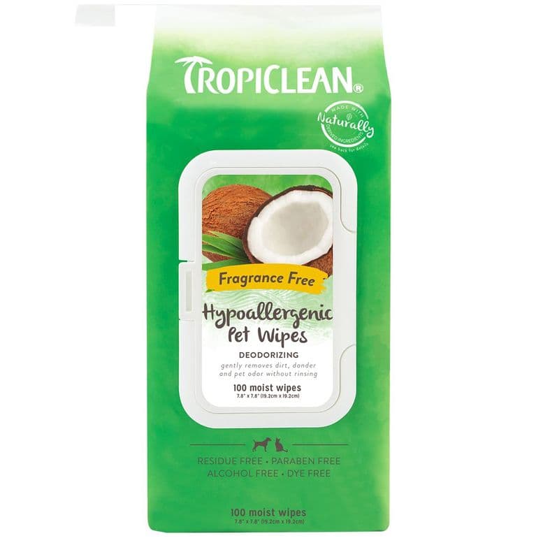 Tropiclean Hypo Allergenic Deodorizing Wipes