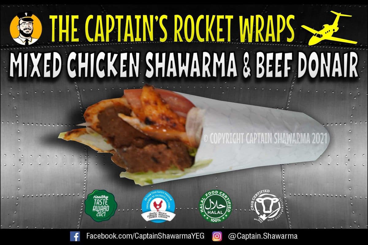 Mixed Shawarma and Donair Wrap