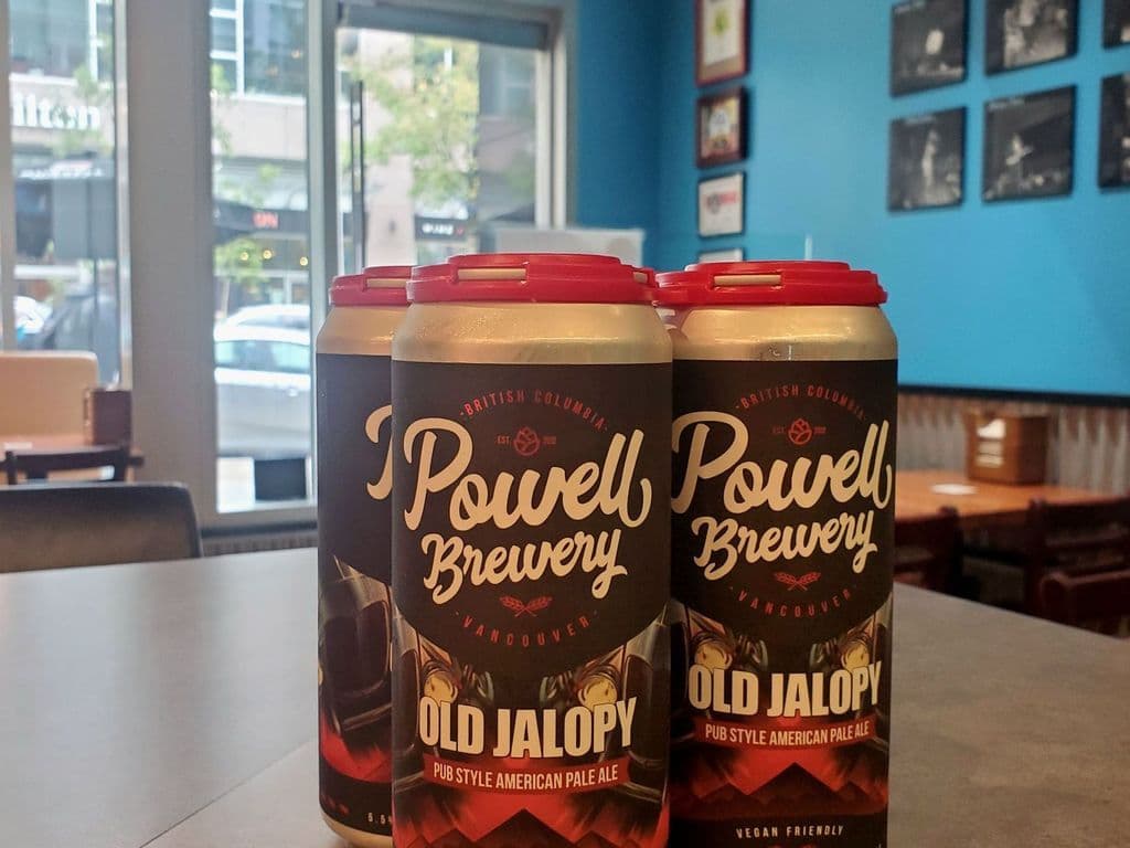 Powell Brewing OLD JALOPY Pale Ale, 4pk - 473 ML can beer (5.5% ABV)
