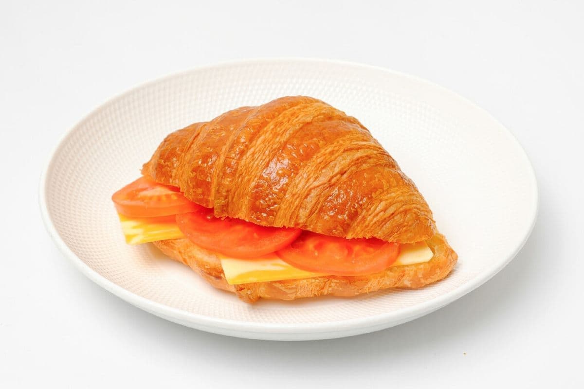 Vegetarian Croissant Sandwich