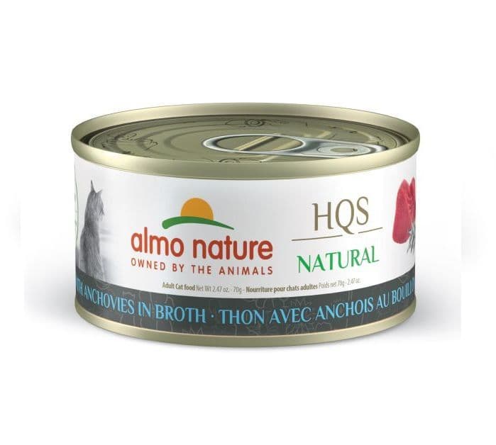Almo Nature HQS Natural Cat Food - Tuna With Anchovies In Broth 70 g