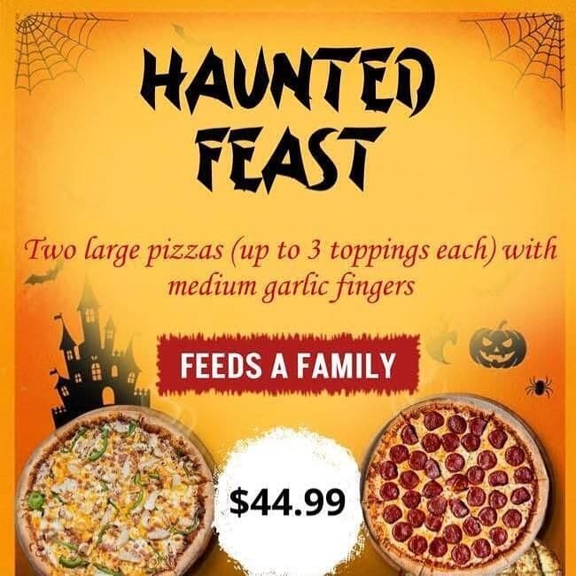 2 - 15” Pizzas & 12” Garlic Fingers