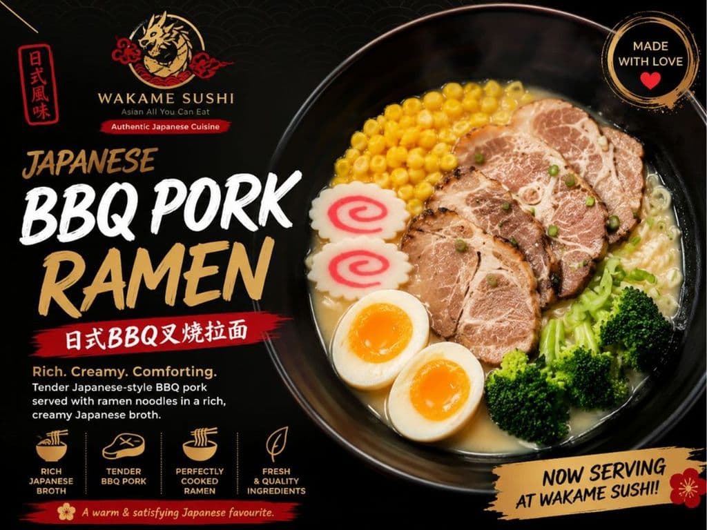 BBQ Pork Ramen in Soup