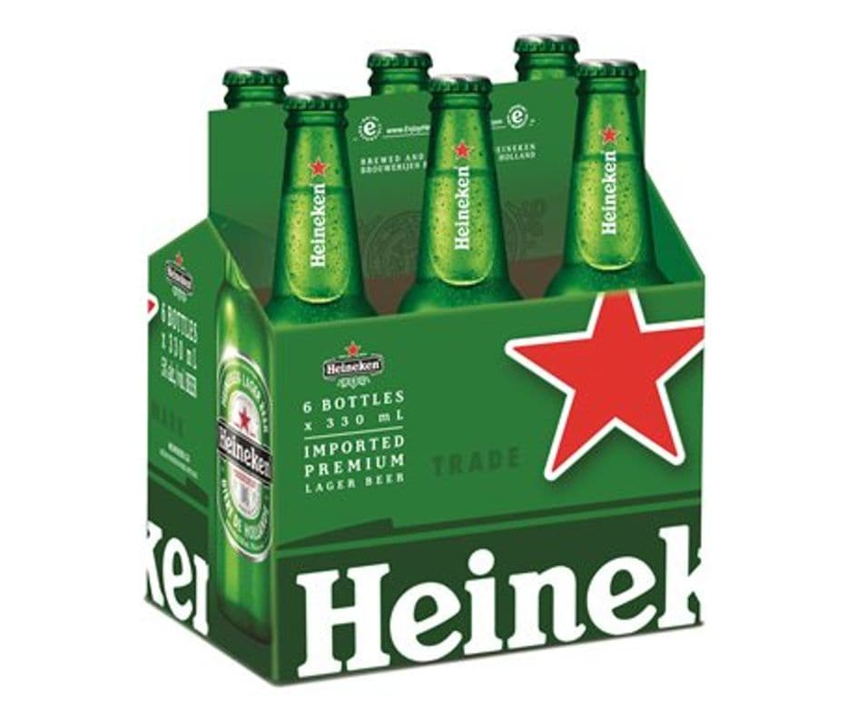 Heineken (6 x 330 ml Bottles)