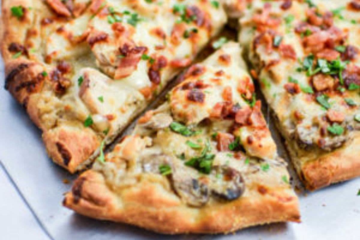 3. 10" Small Chicken Mushroom Melt Pizza