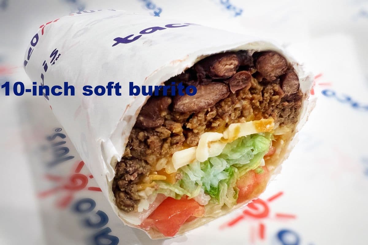 10-inch Veggie Burrito