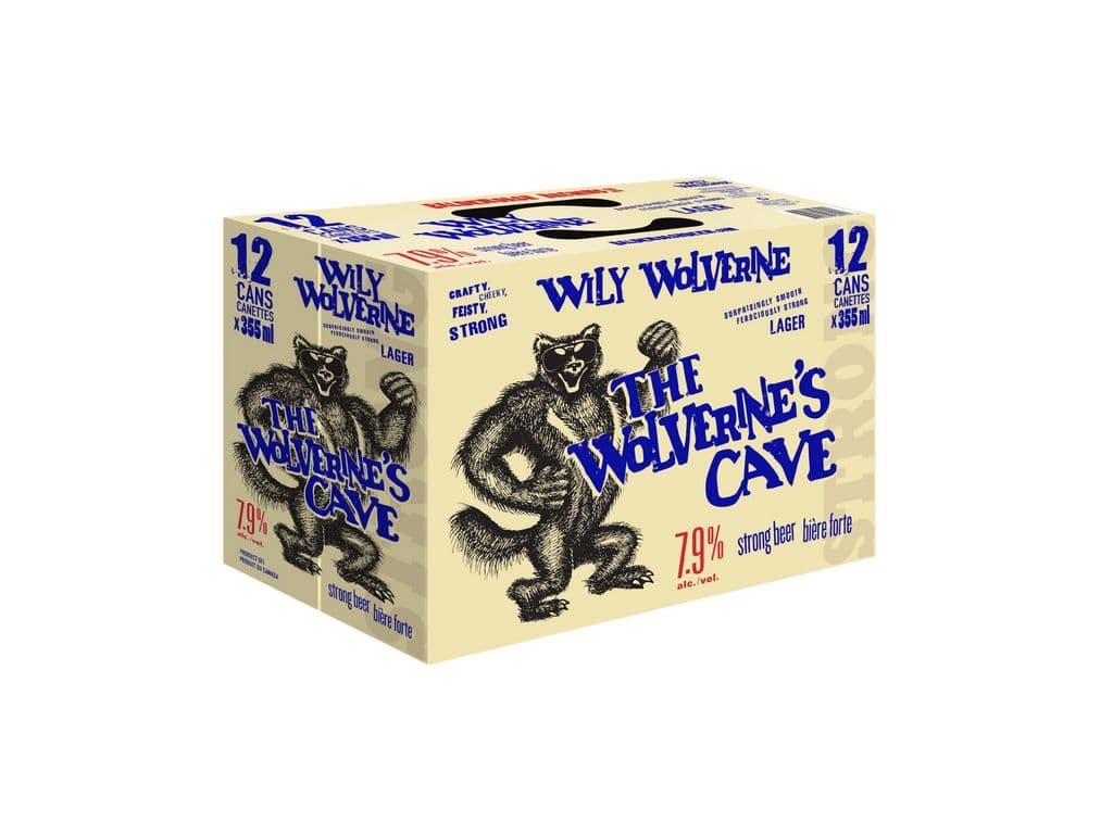 Wily Wolverine Strong Lager 12pk (12x355ml)