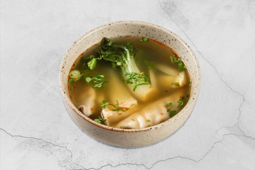 Bone Broth and Dumpling Soup