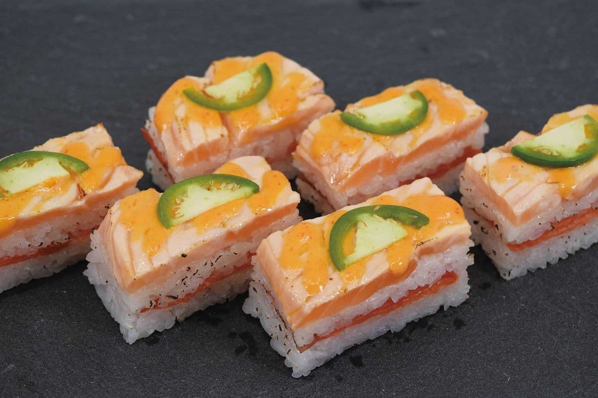 Salmon Oshi Sushi