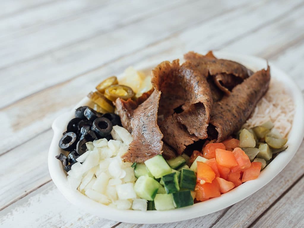 Lamb Donair Rice Bowl