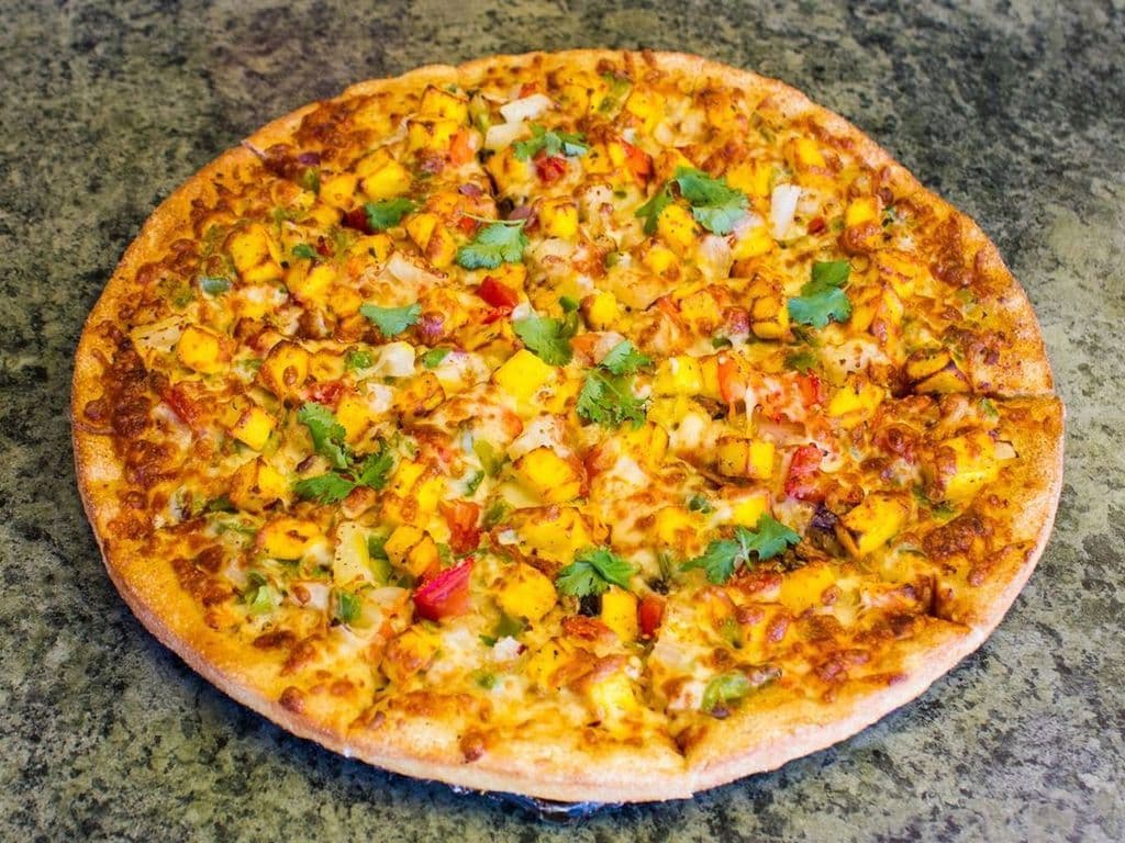 Two 16" X-Large Vegetable Paneer Pizzas