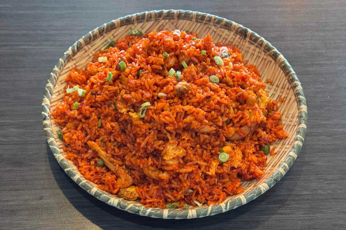Manchurian Fried Rice with Chicken or Beef or BBQ Pork