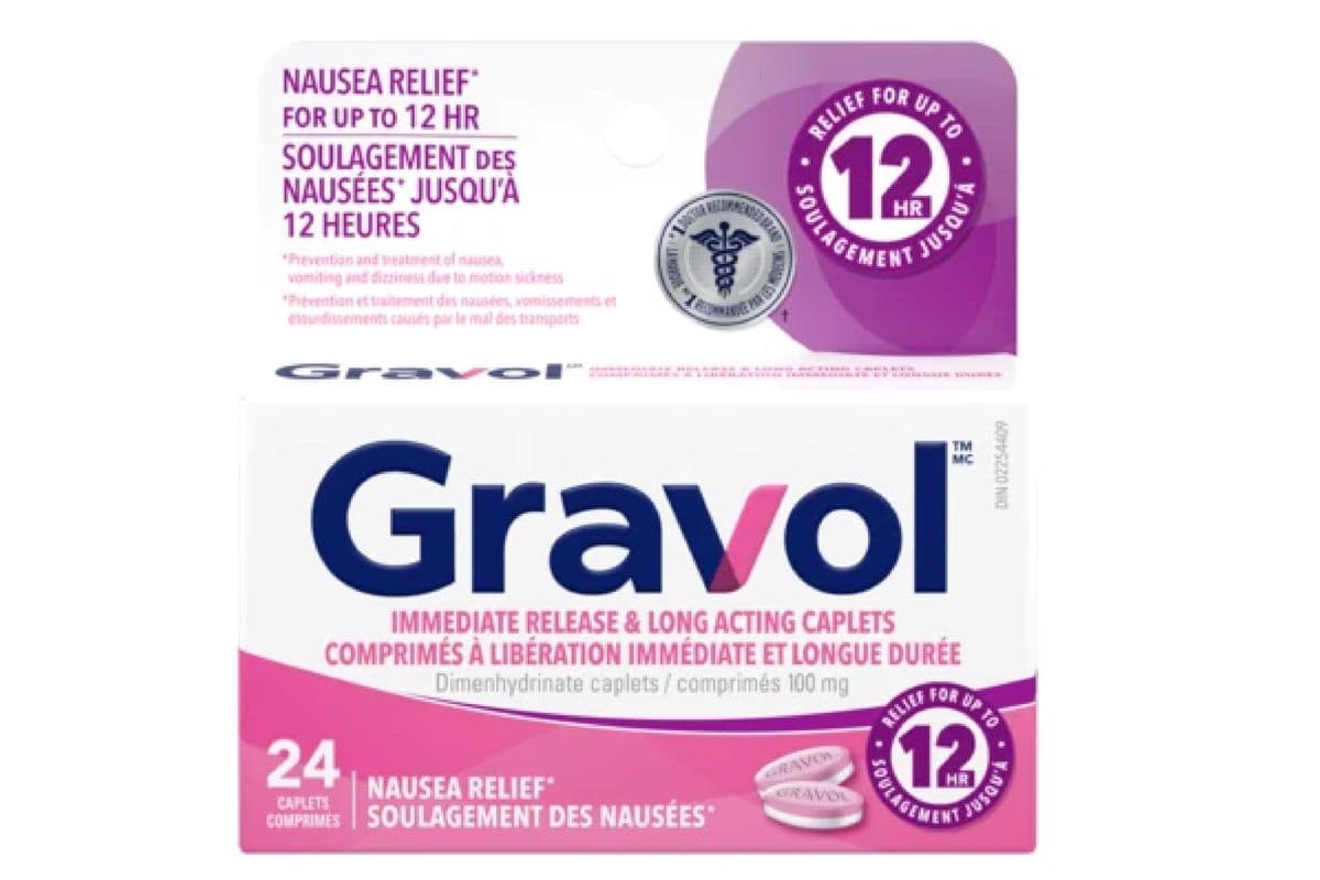 GRAVOL IMMEDIATE RELEASE AND LONG ACTING CAPLETS 24 PACK (24 TABLETS)