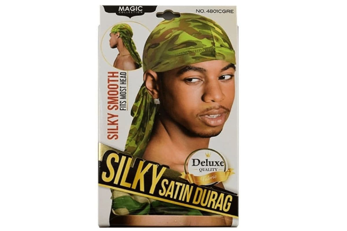 Silky Satin Durag Camo Green (68 g)