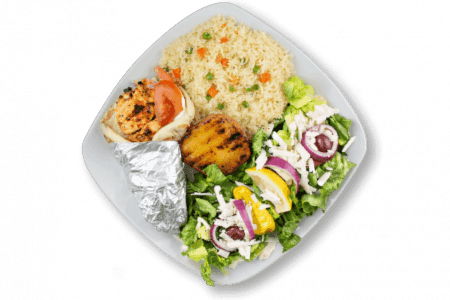 Chicken Souvlaki Wrap Platter