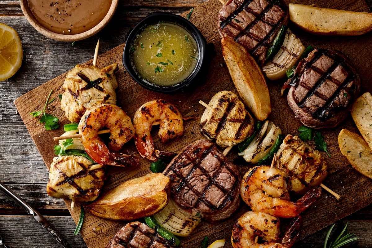 Festin de brochettes pour 2 / Brochette feast for 2