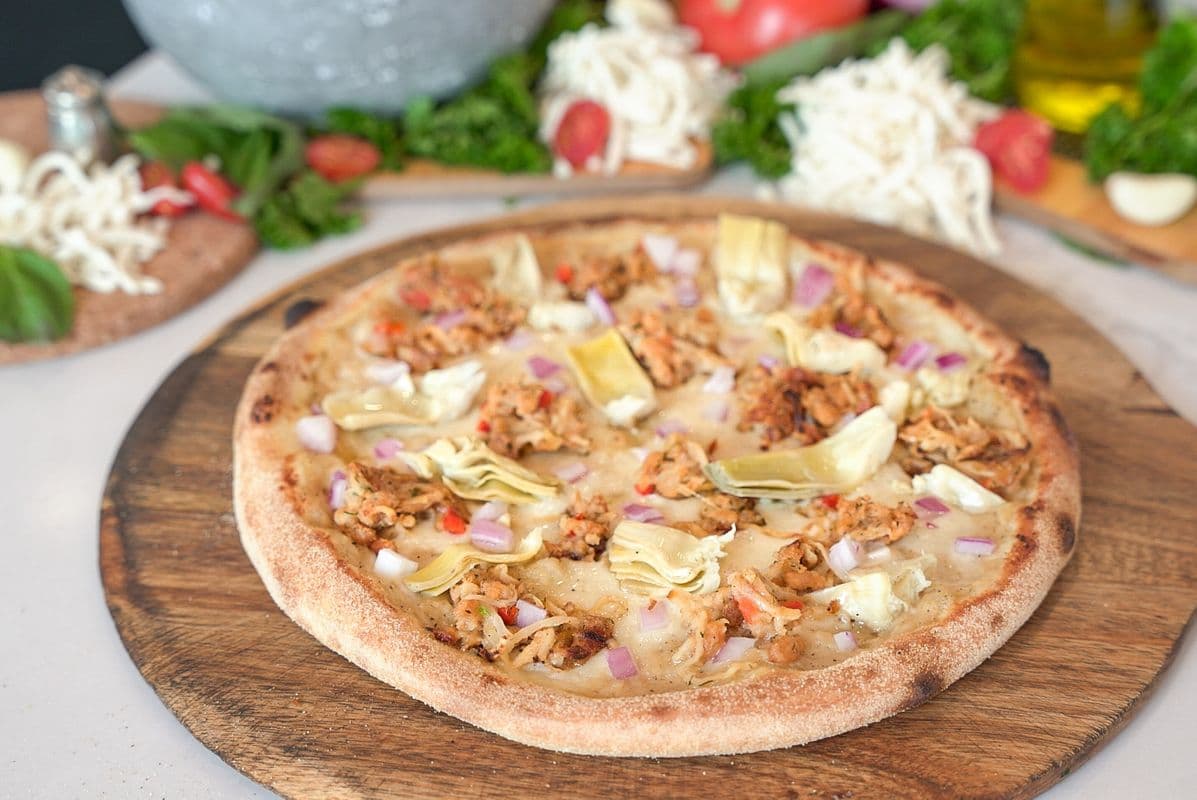 Modern Meat Crab and Artichoke Pizza
