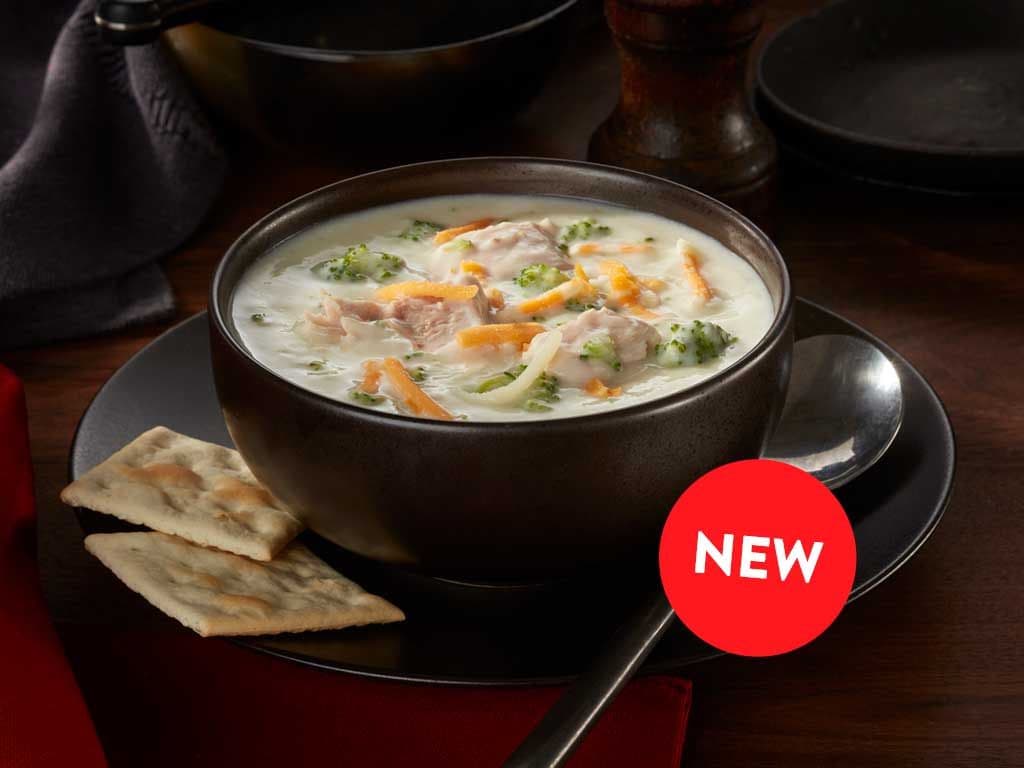 NEW! Chicken Broccoli & Cheddar Soup - Bowl